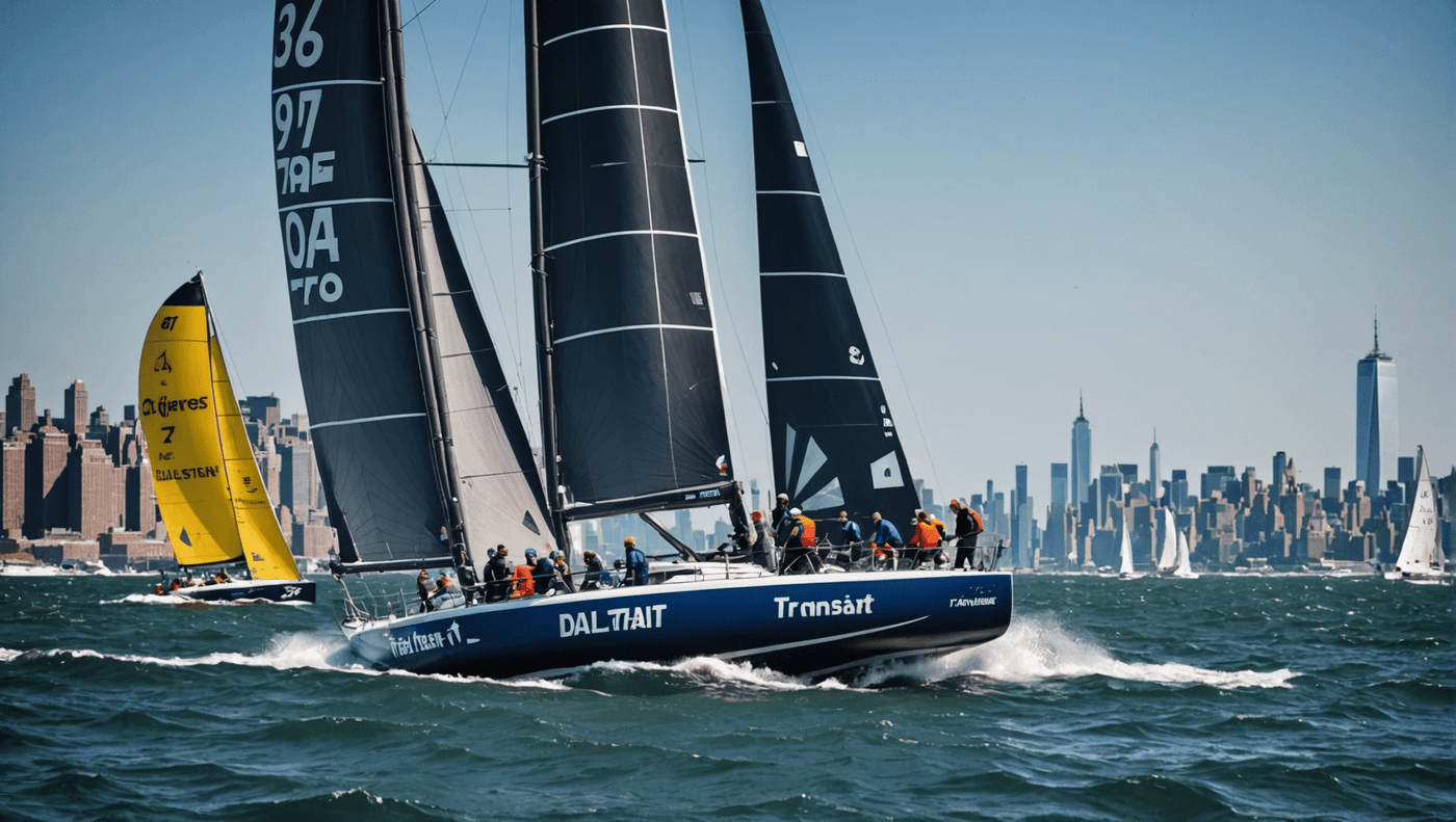 suivez charlie dalin, en tête de la transat new york les sables, dans une course haletante à bord de son voilier.